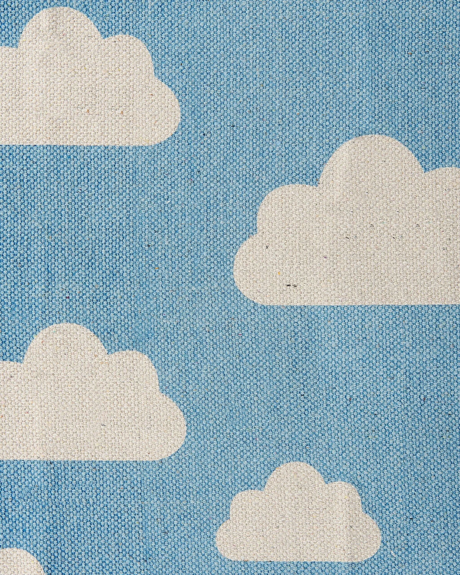 Cotton Kids Rug Cloud Print 60 X 90 Cm Blue GWALIJAR - Image 4