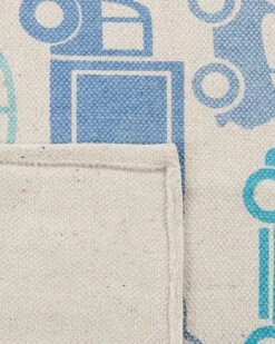 Cotton Kids Rug Car Print 60 X 90 Cm Blue MADURAJ -Cheap Furniture Store undef src sa picid 790861 type whitesh image
