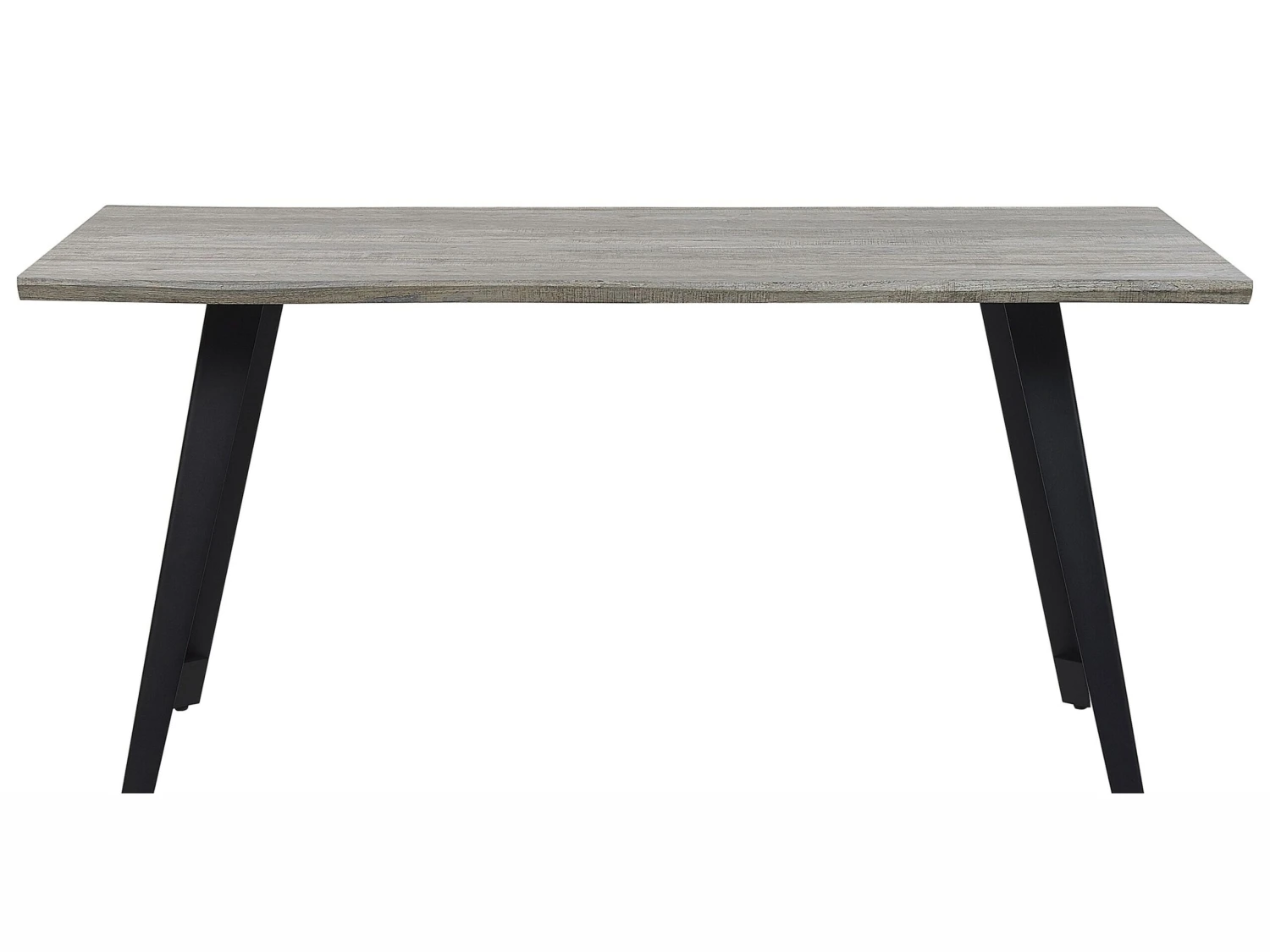 Dining Table 160 X 90 Cm Grey Wood WITNEY - Image 4