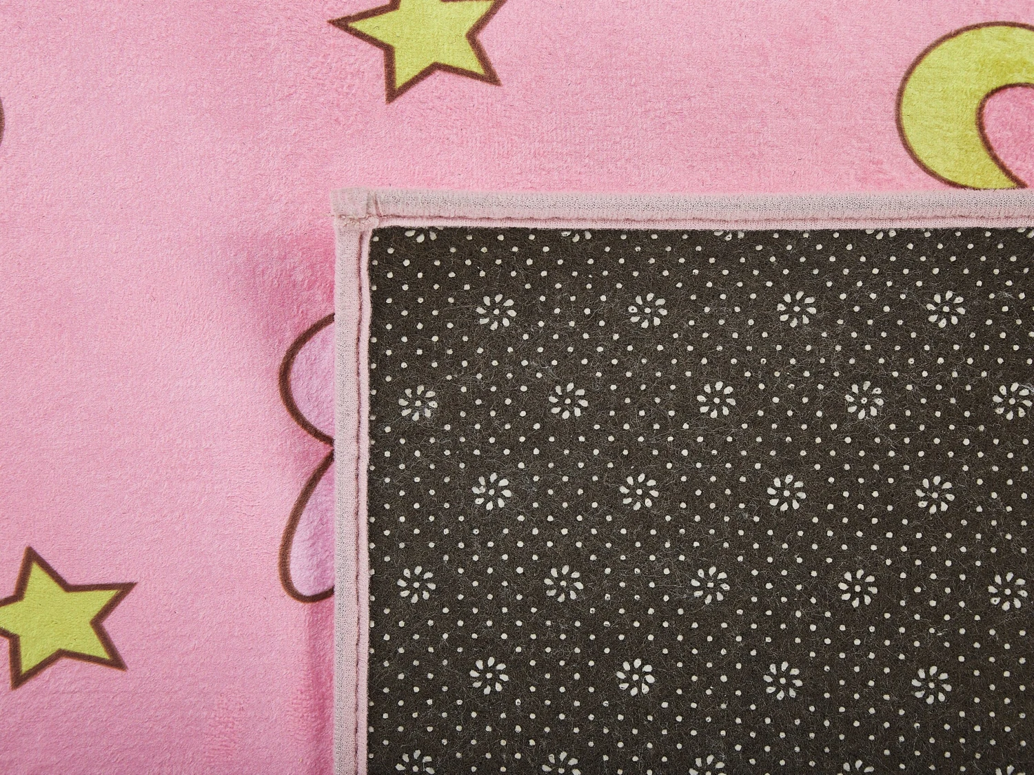 Kids Rug Cartoon Print 80 X 150 Cm Pink GOZLER - Image 4