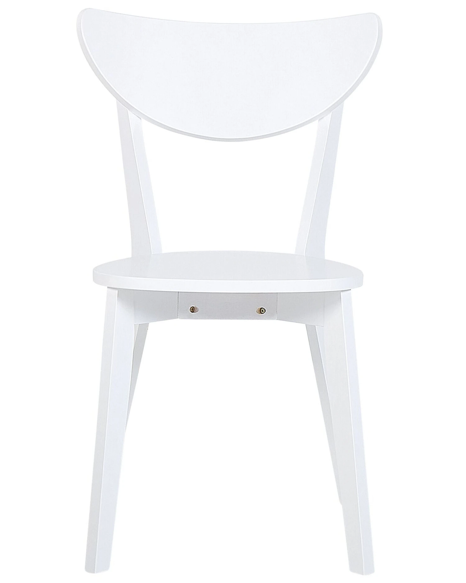 Set Of 2 Wooden Dining Chairs White ROXBY - Image 4