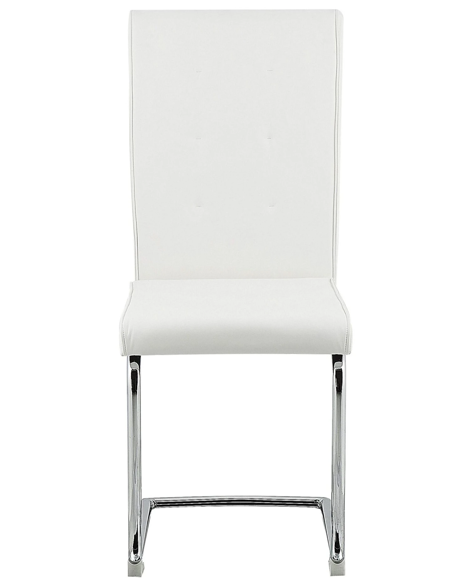 Set Of 2 Faux Leather Dining Chairs Off-White ROVARD - Image 3