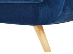 Velvet Armchair With Removable Cover Blue BERNES -Cheap Furniture Store undef src sa picid 792795 type whitesh image