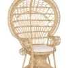 Rattan Peacock Chair Natural EMMANUELLE