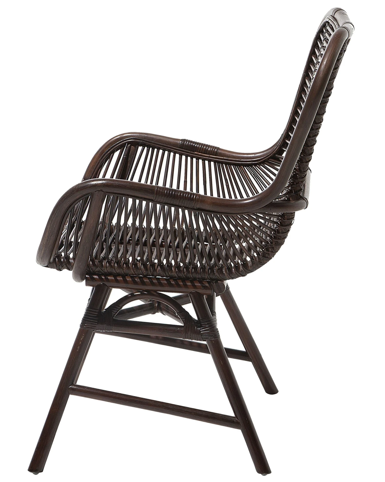 Rattan Accent Chair Brown TOGO - Image 5