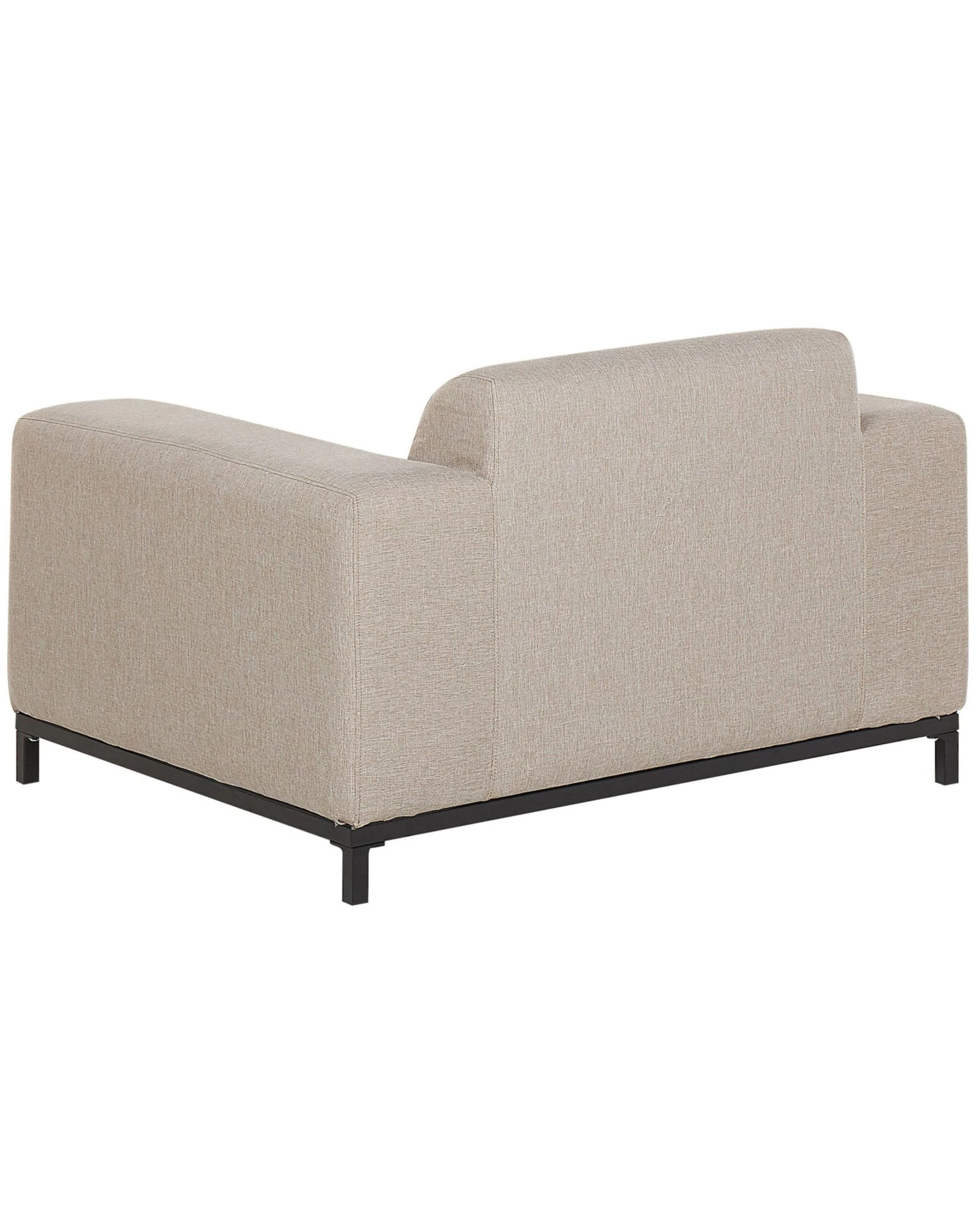 Set Of 2 Garden Armchairs Beige With Black ROVIGO - Image 5