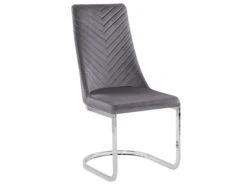 Set Of 2 Velvet Dining Chairs Grey ALTOONA -Cheap Furniture Store undef src sa picid 795751 type whitesh image