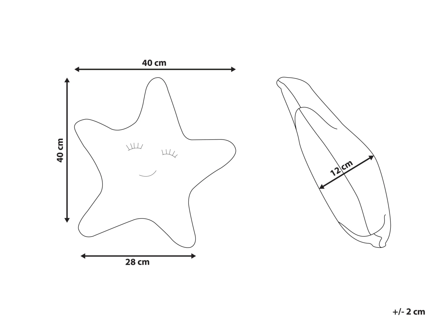 Cotton Kids Cushion Star 40 X 40 Cm Grey BHOPAL - Image 5