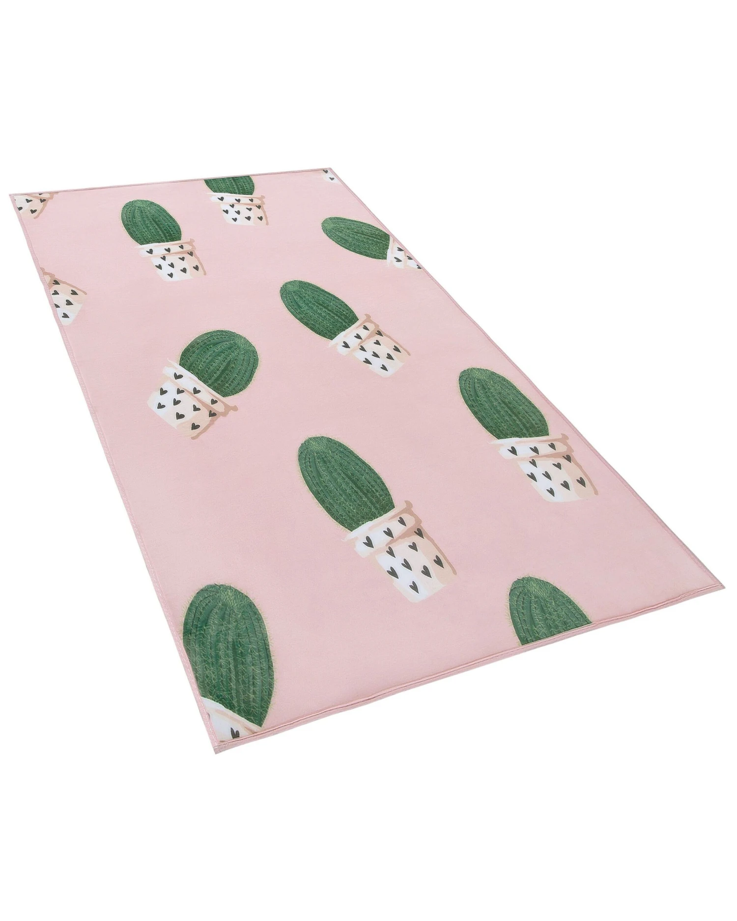 Area Rug Cactus Print 80 X 150 Cm Pink ELDIVAN - Image 3