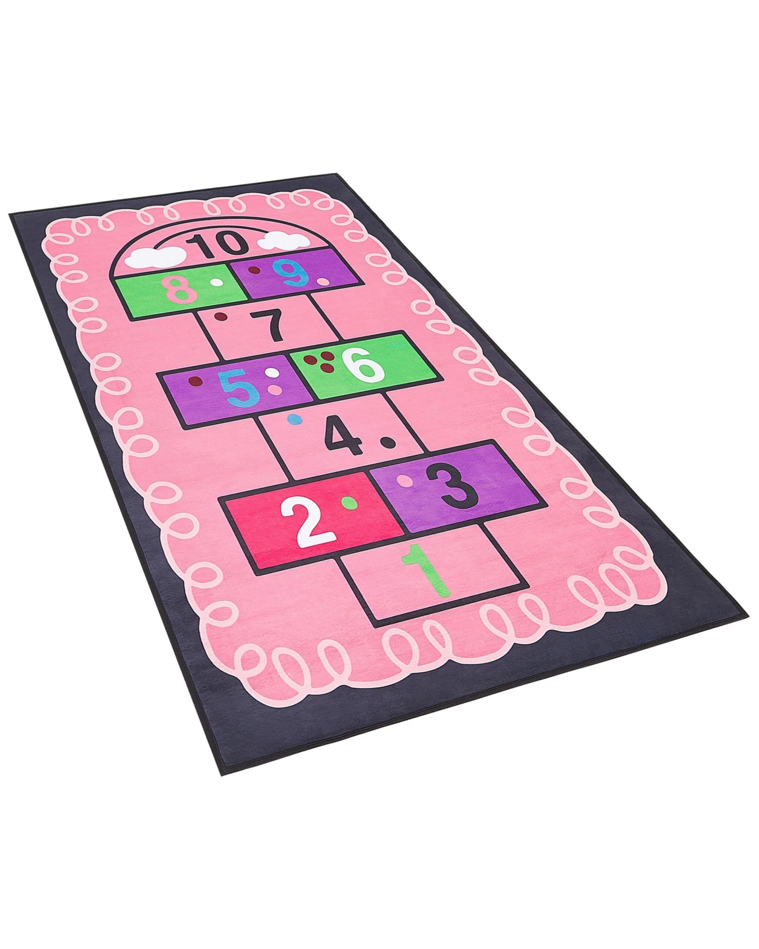 Kids Rug Hopscotch Print 80 X 150 Cm Pink HONAZ - Image 4