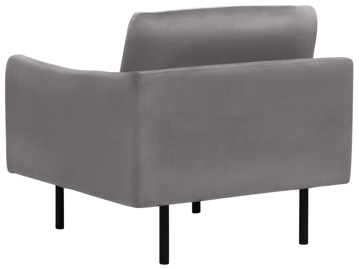 Velvet Fabric Armchair Grey VINTERBRO 12 Velvet Fabric Armchair Grey VINTERBRO - Image 10