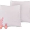 Set Of 2 Cushions Rabbit Print 45 X 45 Cm White PHLOX -Cheap Furniture Store undef src sa picid 798589 type whitesh image