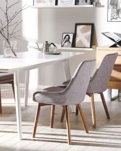 Set Of 2 Fabric Dining Chairs Taupe MELFORT 13 Set Of 2 Fabric Dining Chairs Taupe MELFORT -Cheap Furniture Store undef src sa picid 800001 type color image