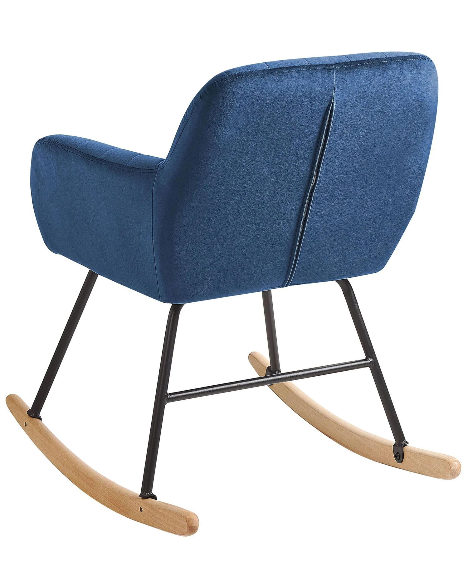 Velvet Rocking Chair Navy Blue LIARUM - Image 4
