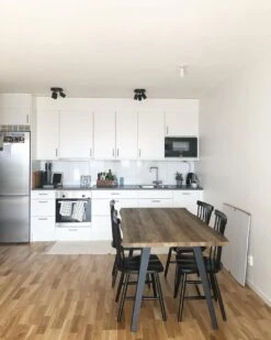 Dining Table 160 X 90 Cm Dark Wood WITNEY -Cheap Furniture Store undef src sa picid 800280 type whitesh image