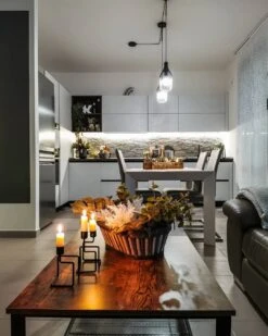 Coffee Table With Shelf Dark Wood With Black ASTON -Cheap Furniture Store undef src sa picid 800781 type whitesh image