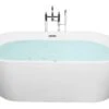 Freestanding Whirlpool Bath With LED 1700 X 800 Mm White HAVANA