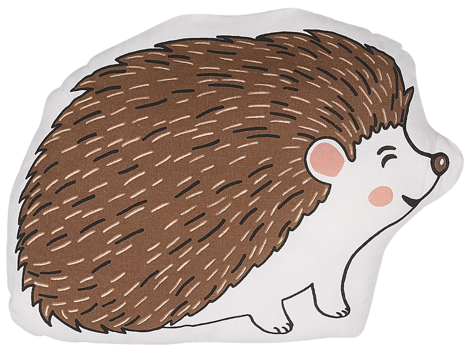 Set Of 2 Cotton Kids Cushions Hedgehog 46 X 36 Cm Brown BENAGULRU - Image 4