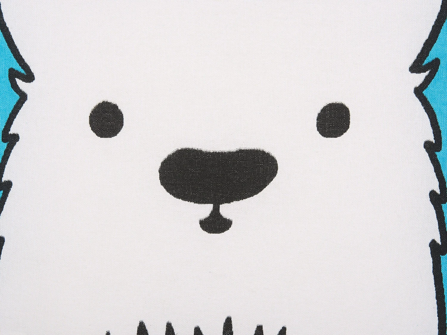 Set Of 2 Cotton Kids Cushions Bear 45 X 45 Cm Blue WARANASI - Image 4