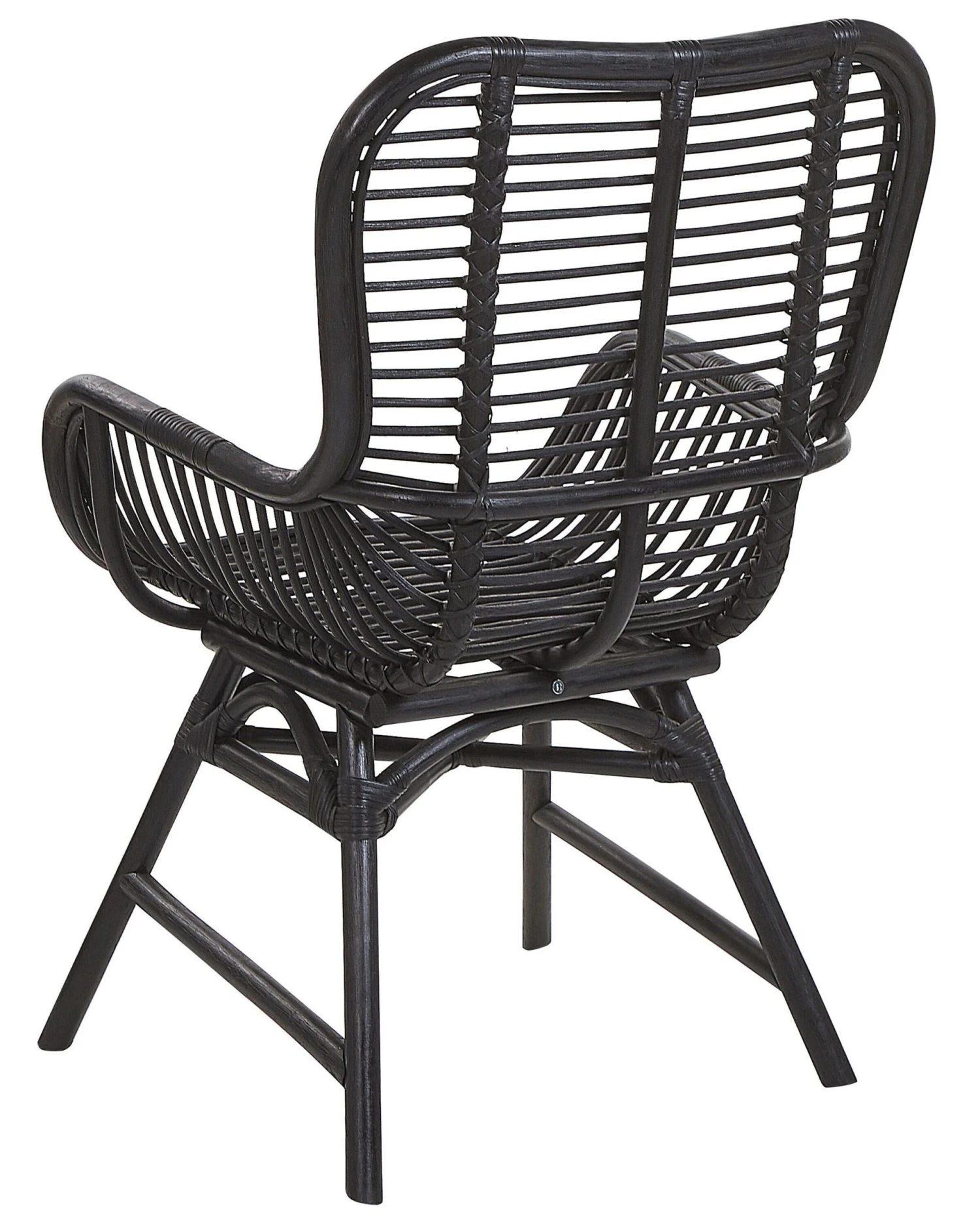 Rattan Accent Chair Black TOGO - Image 8