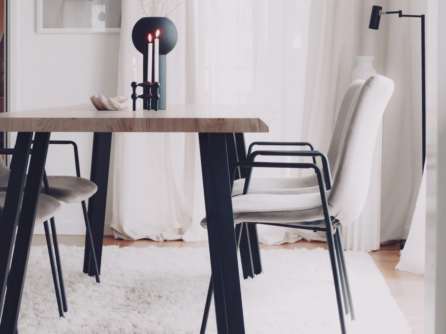 Dining Table 180 X 90 Cm Light Wood GRAHAM - Image 3