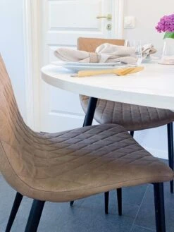 Set Of 2 Dining Chairs Faux Leather Light Brown MONTANA -Cheap Furniture Store undef src sa picid 805442 type whitesh image