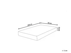 Gel Foam Mattress With Removable Cover ALLURE Various Sizes -Cheap Furniture Store undef src sa picid 808033 type whitesh image