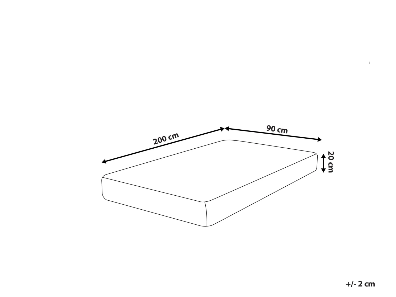 Gel Foam Mattress With Removable Cover ALLURE Various Sizes - Image 9