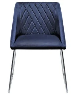 Set Of 2 Velvet Dining Chairs Navy Blue ARCATA -Cheap Furniture Store undef src sa picid 808598 type whitesh image