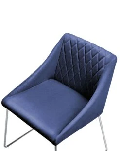 Set Of 2 Velvet Dining Chairs Navy Blue ARCATA -Cheap Furniture Store undef src sa picid 808600 type whitesh image
