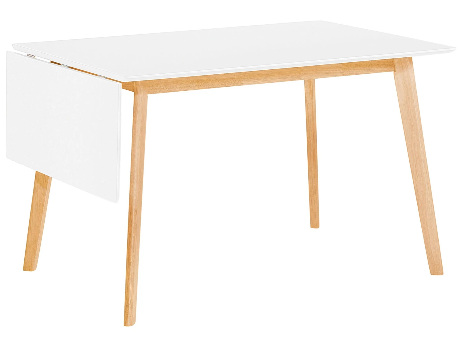 Extending Dining Table 120/155 Cm X 80 Cm White MEDIO - Image 4