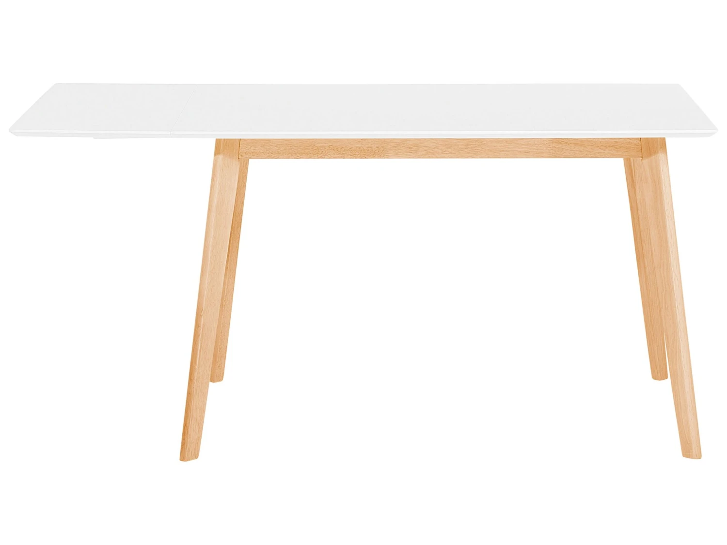 Extending Dining Table 120/155 Cm X 80 Cm White MEDIO - Image 6