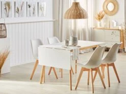 Extending Dining Table 120/155 Cm X 80 Cm White MEDIO -Cheap Furniture Store undef src sa picid 808660 type whitesh image