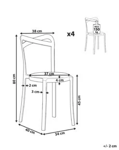 Set Of 4 Dining Chairs Black CAMOGLI 21 Set Of 4 Dining Chairs Black CAMOGLI -Cheap Furniture Store undef src sa picid 809312 type whitesh image