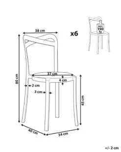 Set Of 6 Dining Chairs Blue CAMOGLI -Cheap Furniture Store undef src sa picid 809314 type whitesh image