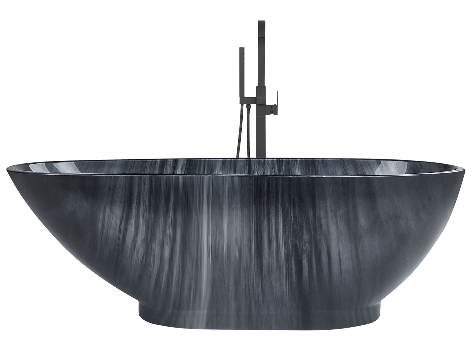 Bath 1700 X 800 Mm Marble Effect Black RIOJA - Image 3