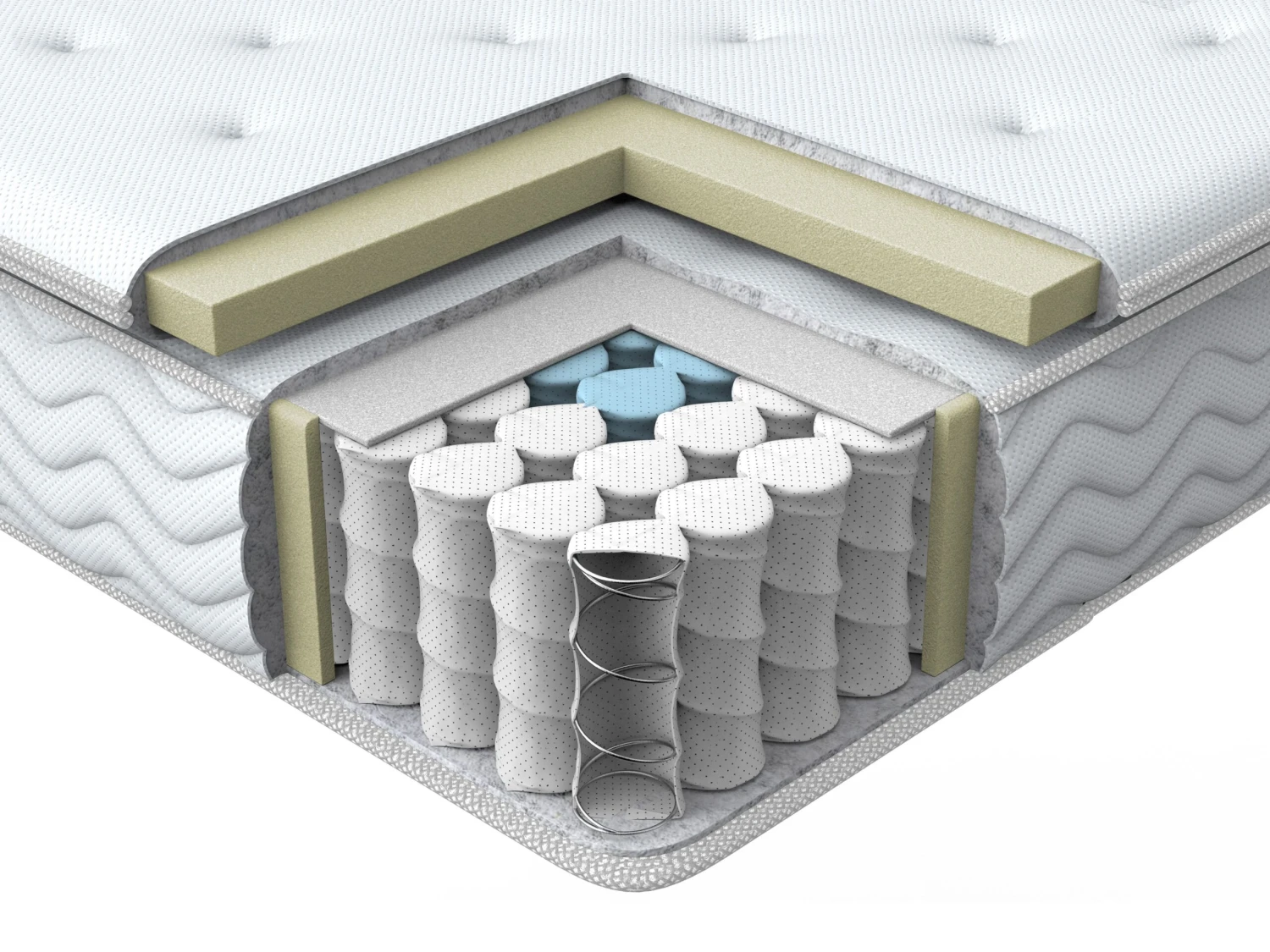 Pocket Spring Mattress With Removable Cover Medium LUXUS Various Sizes - Image 2