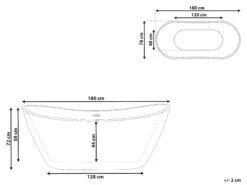 Freestanding Bath White ANTIGUA Various Sizes -Cheap Furniture Store undef src sa picid 810466 type whitesh image
