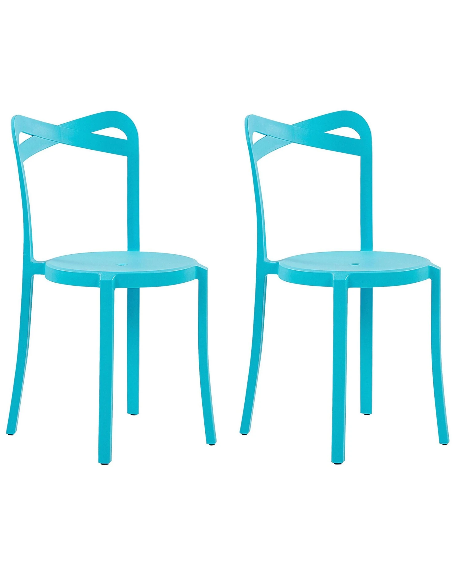 Set Of 2 Dining Chairs Blue CAMOGLI