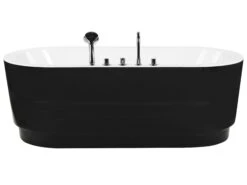 Freestanding Bath With Fixtures 1700 X 800 Mm Black EMPRESA -Cheap Furniture Store undef src sa picid 811218 type whitesh image