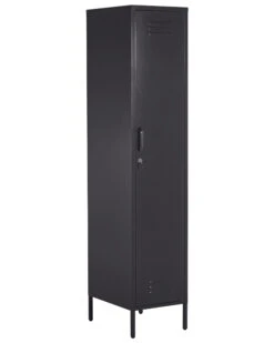 Metal Storage Cabinet Black FROME