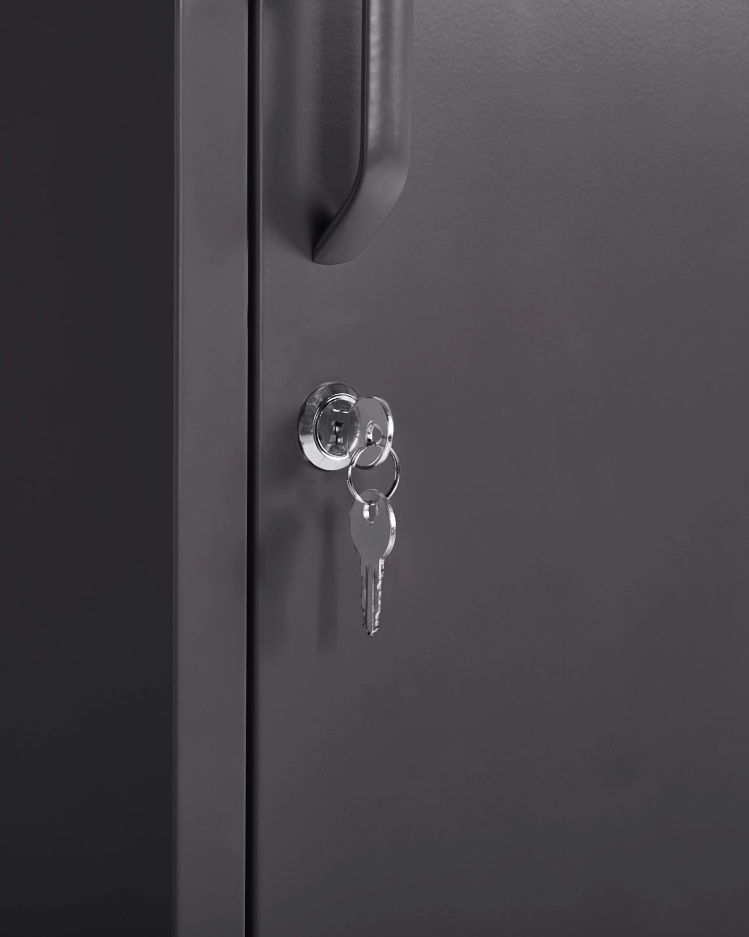 Metal Storage Cabinet Black FROME - Image 7