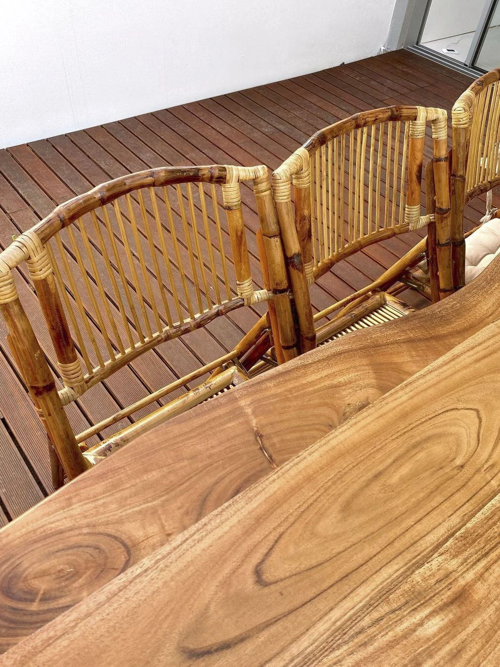 Set Of 4 Bamboo Chairs TRENTOR - Image 3