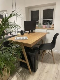 2 Drawer Home Office Desk 120 X 70 Cm Light Wood SHESLAY -Cheap Furniture Store undef src sa picid 812447 type whitesh image