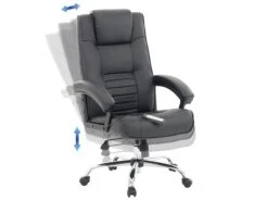 Faux Leather Heated Massage Chair Black COMFORT -Cheap Furniture Store undef src sa picid 812929 type whitesh image