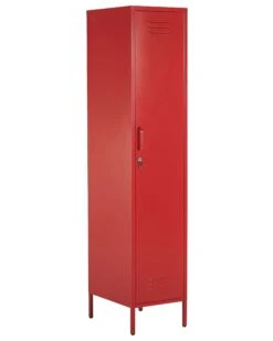 Metal Storage Cabinet Red FROME