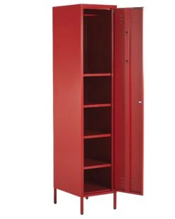 Metal Storage Cabinet Red FROME -Cheap Furniture Store undef src sa picid 813013 type whitesh image