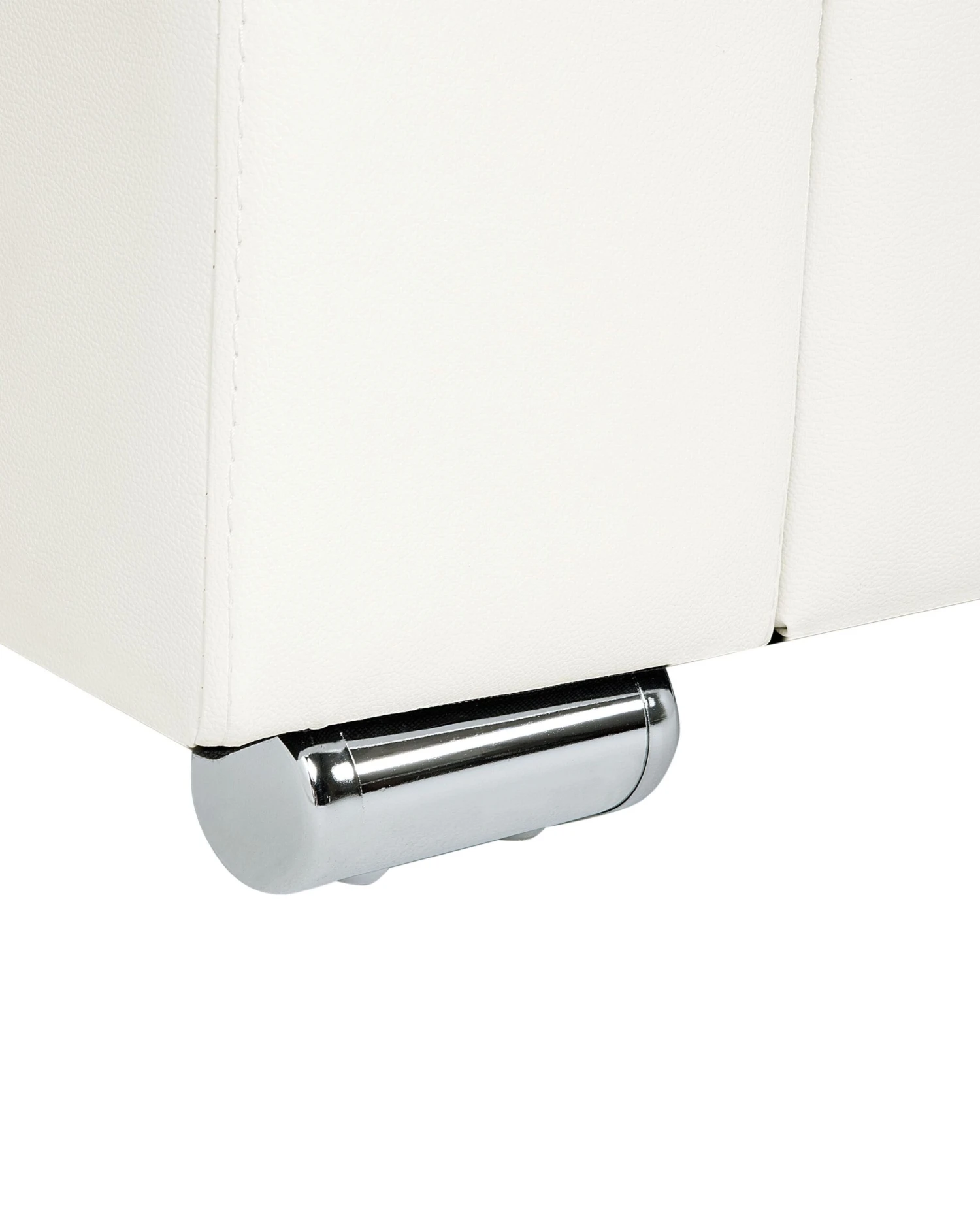 Leather Armchair White HELSINKI - Image 8