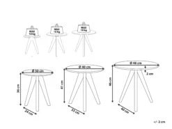 Set Of 3 Coffee Tables White VEGAS -Cheap Furniture Store undef src sa picid 814967 type whitesh image