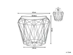 Geometric Side Table Black ELIDA -Cheap Furniture Store undef src sa picid 815099 type whitesh image